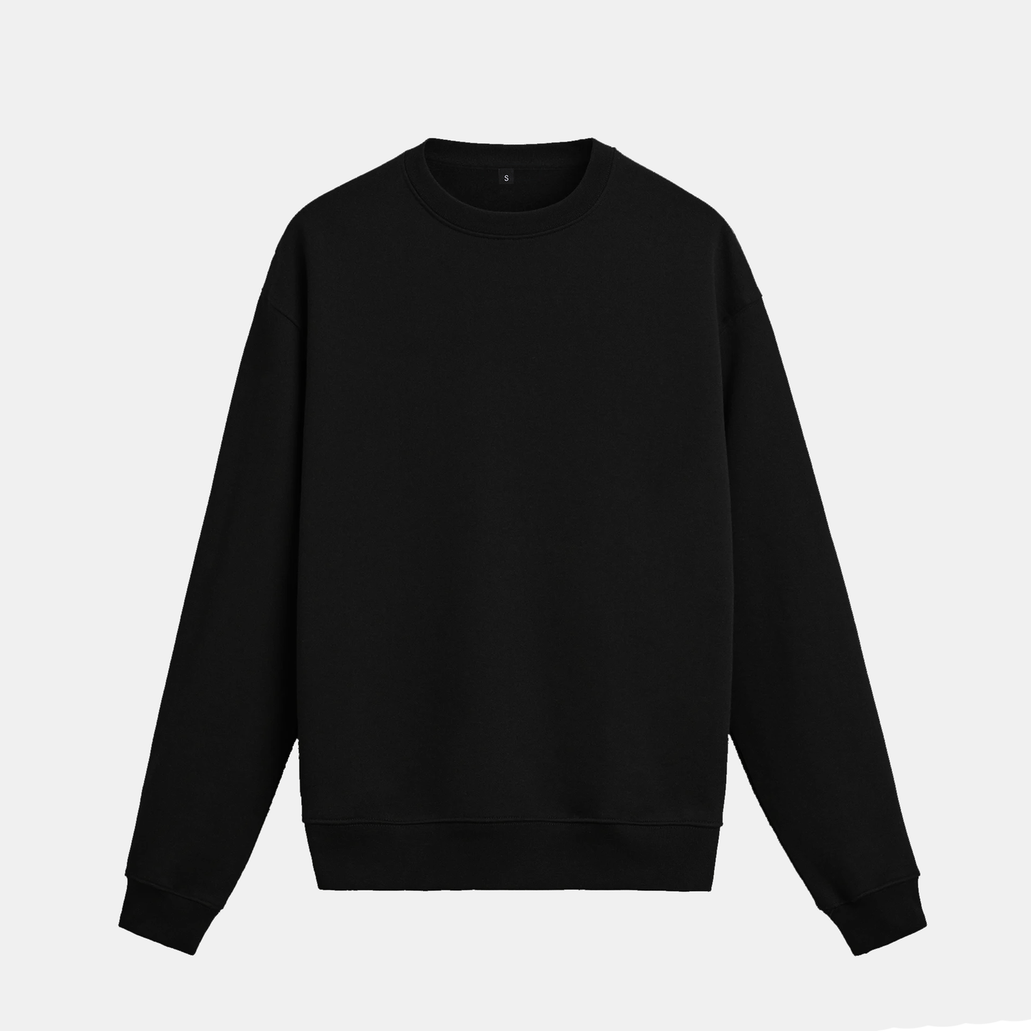 Men's Classic Black Sweatshirt Front